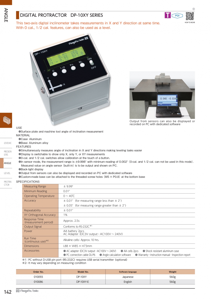 Li vô điện tử Niigata Seiki DP-10XY-E