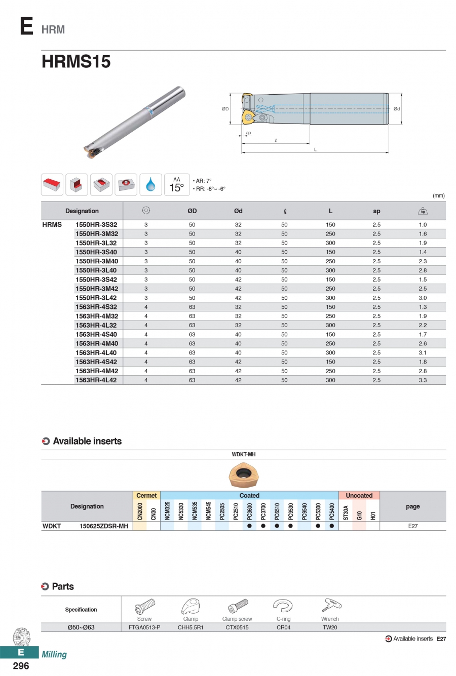 Dao phay khuôn gắn mảnh bào phoi cao HRMS15 Korloy