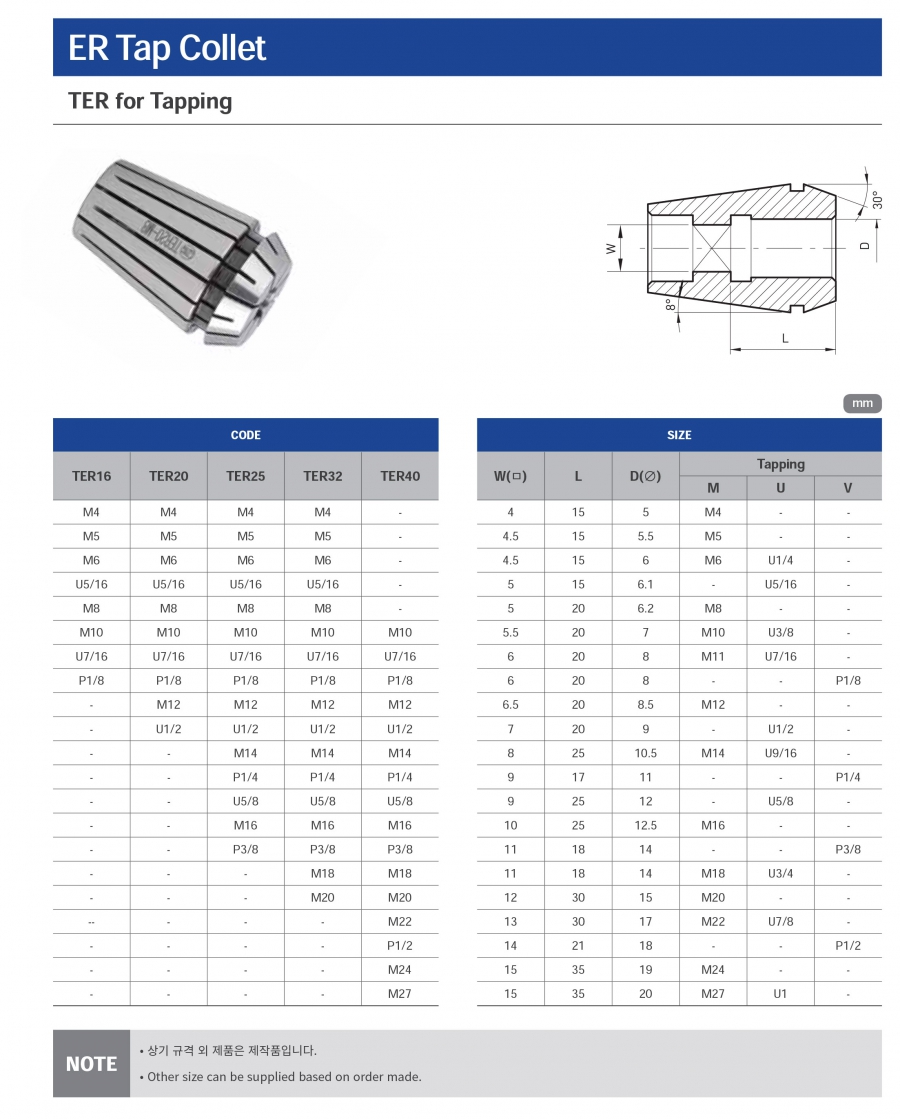 Collet ER kẹp mũi taro Jeil Solution