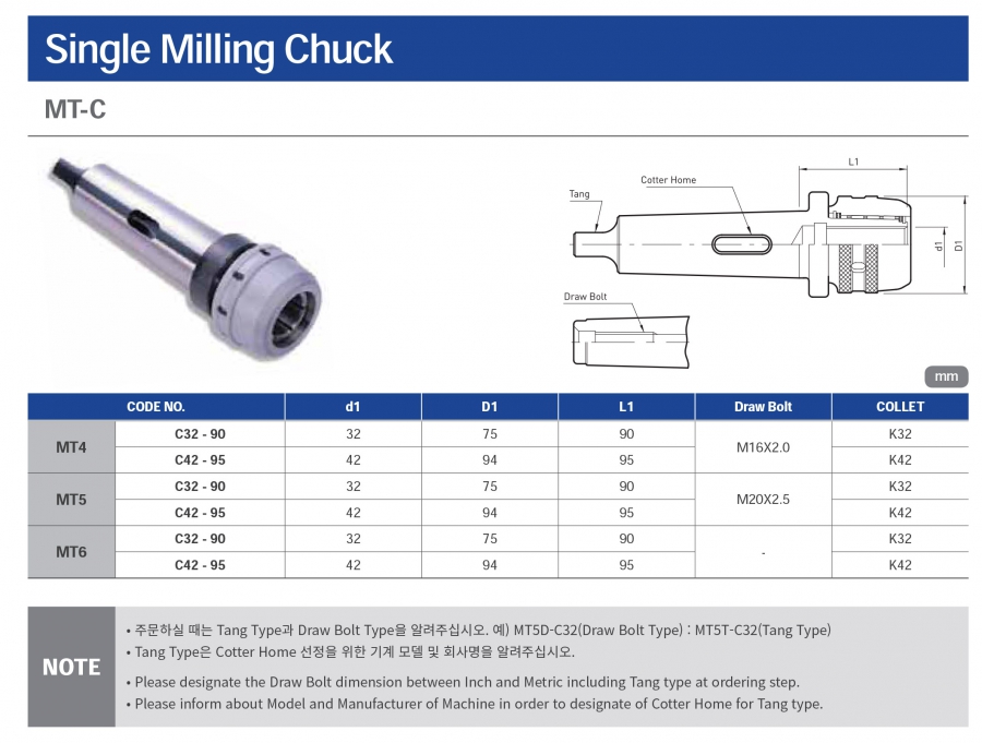 Đầu kẹp MT collet C Jeil Solution