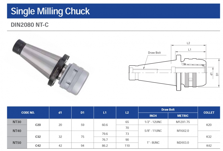 Đầu kẹp NT collet C Jeil Solution