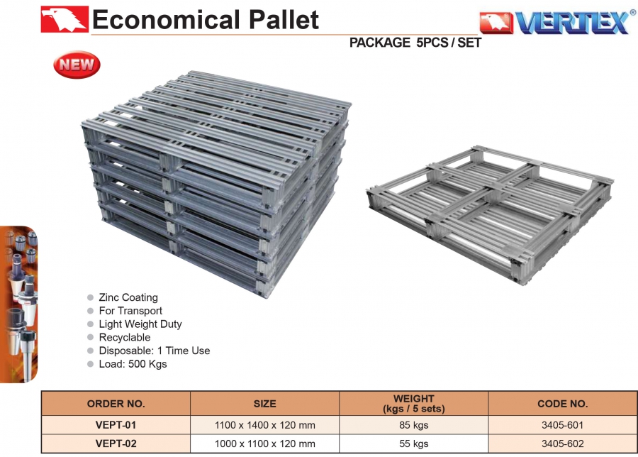 Pallet VEPT-01, VEPT-02 Vertex