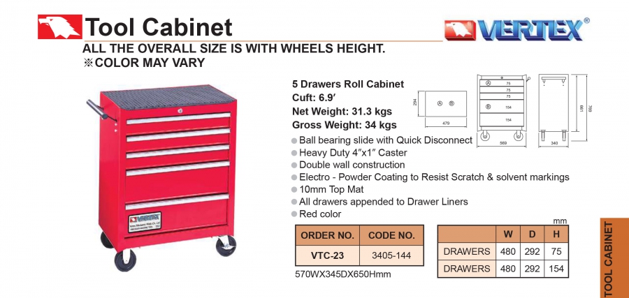 Tủ đựng dụng cụ VTC-23 Vertex