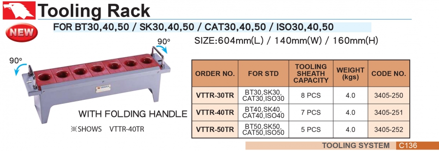Giá đỡ bầu kẹp dao cho xe đẩy dụng cụ VTT Vertex