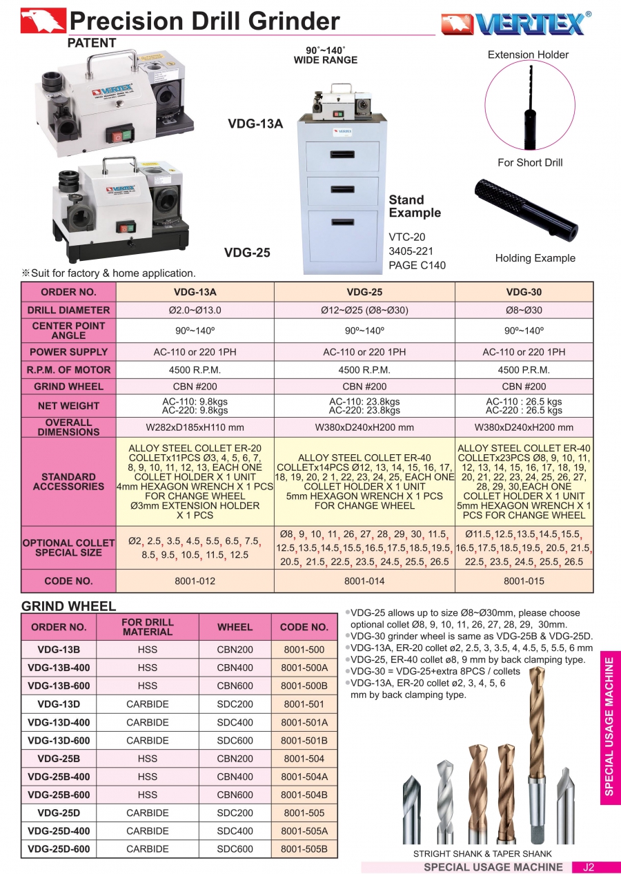 Máy mài mũi khoan VDG-30 Vertex