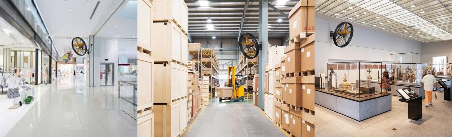 Quạt treo tường công nghiệp HVLS BF-1200A (đường kính 1200mm)