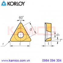 Mảnh dao tiện Aluminium TC Korloy