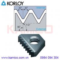 Mảnh dao phay ren tiêu chuẩn Mỹ NPT, NPTF Korloy