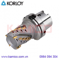 Đầu kẹp phay gắn mảnh HSK63A AM1500 Korloy