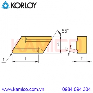 Mảnh dao tiện KN Korloy