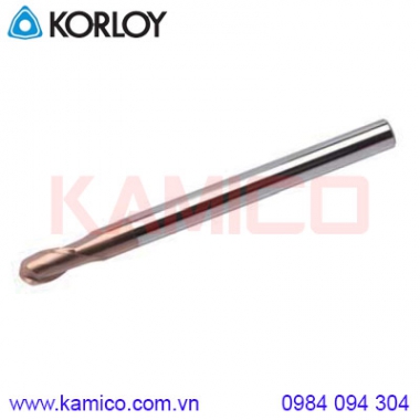 Dao phay cầu cho 2 me thép cứng PBE2000 Korloy