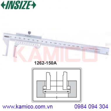 Thước cặp cơ khí đo rãnh trong Insize 1262-150A