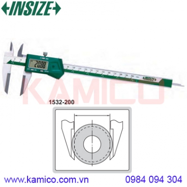 Thước cặp điện tử mỏ dạng dao Insize series 1532