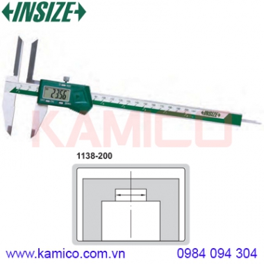Thước cặp điện tử mỏ trên dạng dao Insize series 1138