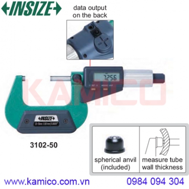 Panme đo ngoài điện tử loại cơ bản Insize series 3102