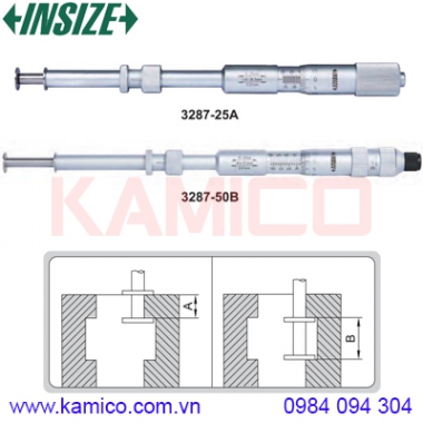 Panme cơ khí đo rãnh Insize series 3287
