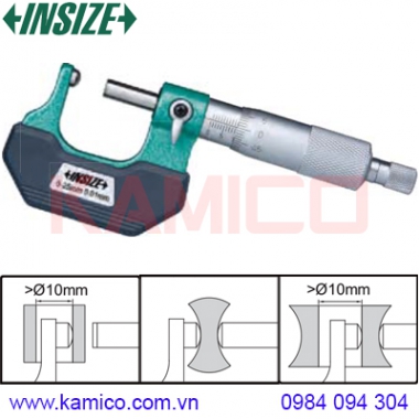 Panme cơ khí đo thành ống đe dạng cầu Insize series 3260