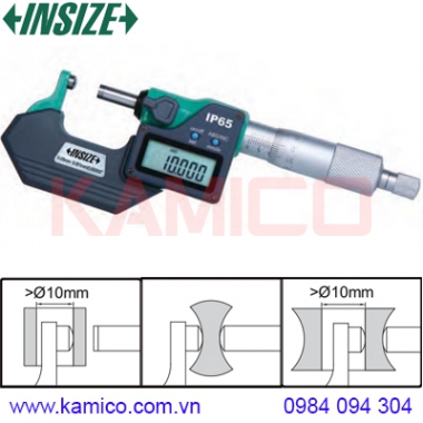 Panme điện tử đo thành ống đe dạng cầu Insize series 3560