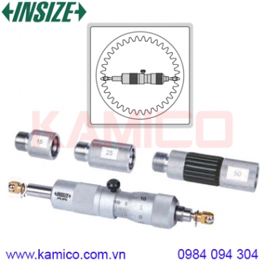 Panme đo bánh răng trong cơ khí Insize series 3638