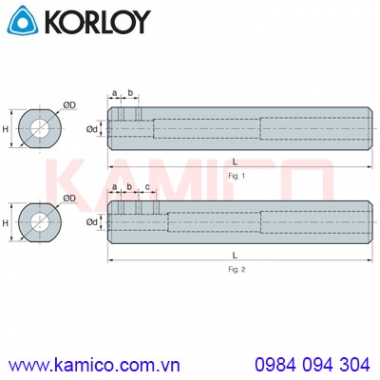 Ống lót dao tiện lỗ trong cho máy tiện tự động SL Korloy