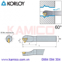 Cán dao tiện lỗ góc 60° STWPR/L Korloy (loại kẹp vít trên)