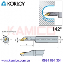 Cán dao tiện lỗ góc 142° SVJCR/L Korloy (loại kẹp vít trên)