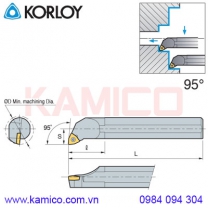 Cán dao tiện lỗ góc 95° SWLCR/L Korloy (loại kẹp vít trên)