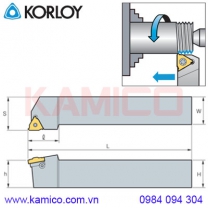 Cán dao tiện ren ngoài ER(L)H Korloy (loại kẹp vít trên)