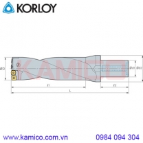 Cán dao khoan gắn mảnh đường kính lớn King Drill Korloy