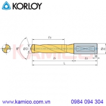 Mũi khoan có tưới nguội VZD-MA, MBA Korloy (Vulcan drill)