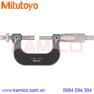 Panme cơ khí đo bánh răng Mitutoyo 124-173 (0-25mm/0.01mm)