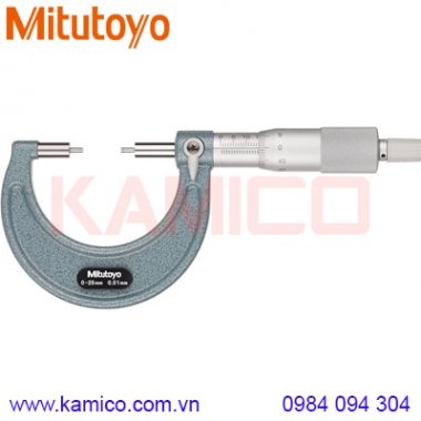 Panme cơ khí đầu nhỏ Mitutoyo 111-215 (0-25mm/0.01mm)
