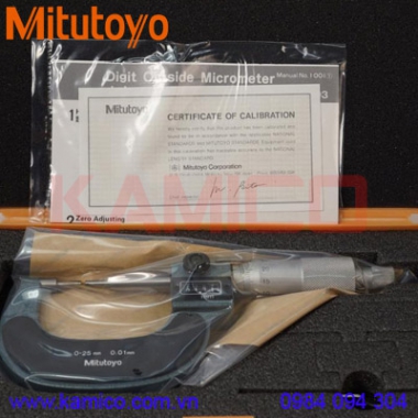 Panme cơ khí đầu nhỏ Mitutoyo 131-115 (0-25mm/0.01mm)