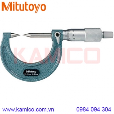 Panme cơ khí đầu nhọn Mitutoyo 112-201 (0-25mm/0.01mm)