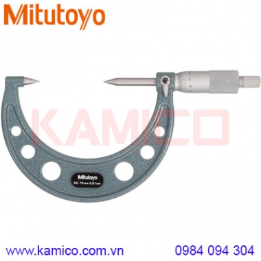 Panme cơ khí đầu nhọn Mitutoyo 112-215 (50-75mm/0.01mm)