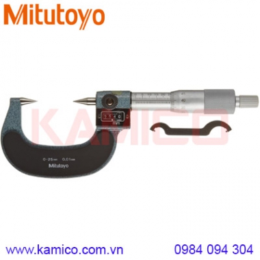 Panme cơ khí đầu nhọn Mitutoyo 142-201 (0-25mm/0.01mm)