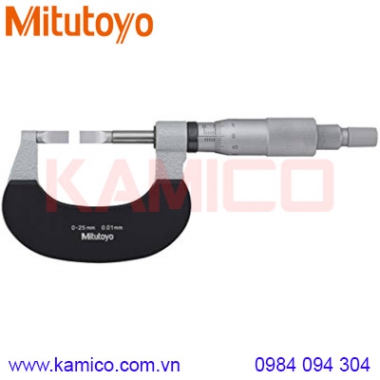 Panme cơ khí đo rãnh Mitutoyo 122-101-10 (0-25mm/0.01mm)