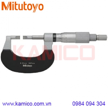 Panme cơ khí đo rãnh Mitutoyo 122-141-10 (0-25mm/0.01mm)