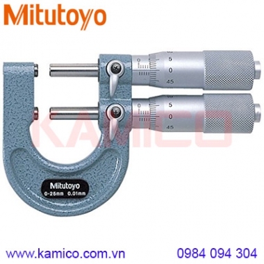 Panme cơ khí đo giới hạn Mitutoyo 113-102 (0-25mm/0.01mm)