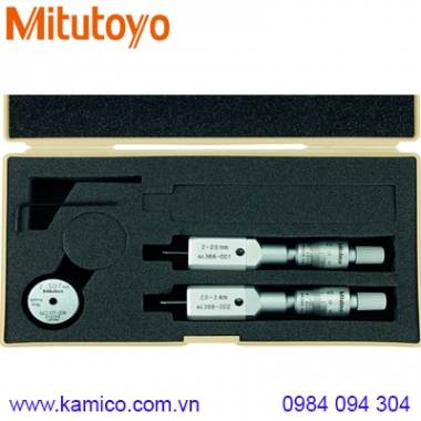 Bộ panme đo lỗ cơ khí 2 chấu Mitutoyo 368-906 (2-3mm/0.001mm)