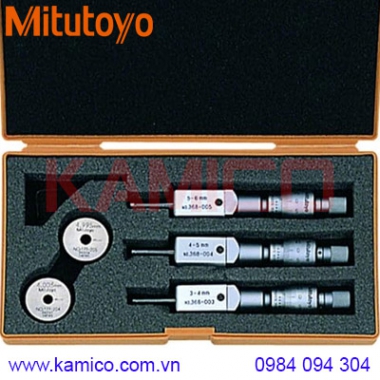 Bộ panme đo lỗ cơ khí 2 chấu Mitutoyo 368-907 (3-6mm/0.001mm)