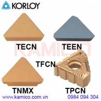 Mảnh dao phay TECN, TEEN, TFCN, TNMX, TPCN Korloy