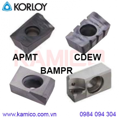 Mảnh dao phay APMT, BAMPR, CDEW Korloy