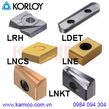 Mảnh dao phay LRH, LDET, LNCS, LNE, LNKT Korloy