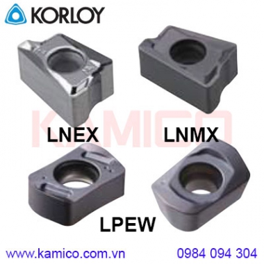 Mảnh dao phay LNEX, LNMX, LPEW Korloy