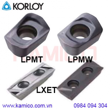 Mảnh dao phay LPMT, LXET, LPMW Korloy