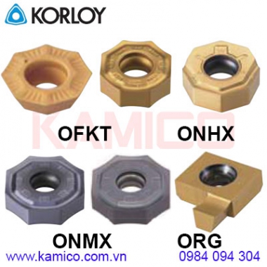 Mảnh dao phay OFKT, ONHX, ONMX, ORG Korloy