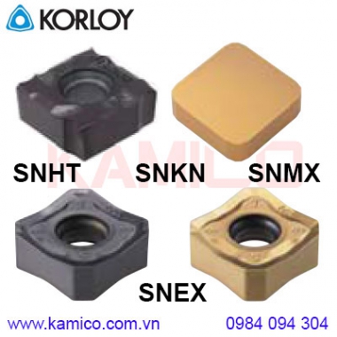 Mảnh dao phay SNHT, SNKN, SNMX, SNEX Korloy