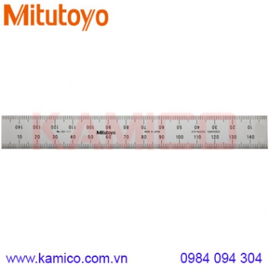 Thước lá thép không gỉ Mitutoyo 182-111 (150x19mm)/0.5, 1mm