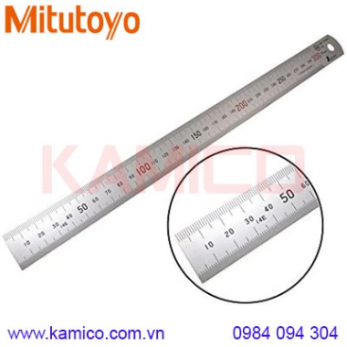 Thước lá thép không gỉ Mitutoyo 182-231 (300x12mm)/0.5, 1mm